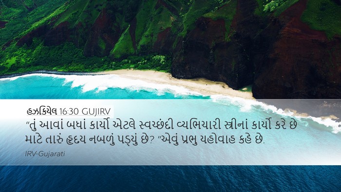 હઝકિયેલ 16:30 GUJIRV Bible Verse Image