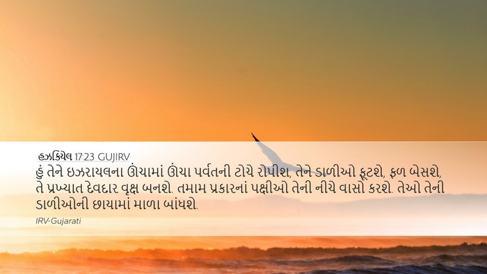 હઝકિયેલ 17:23 GUJIRV Bible Verse Image