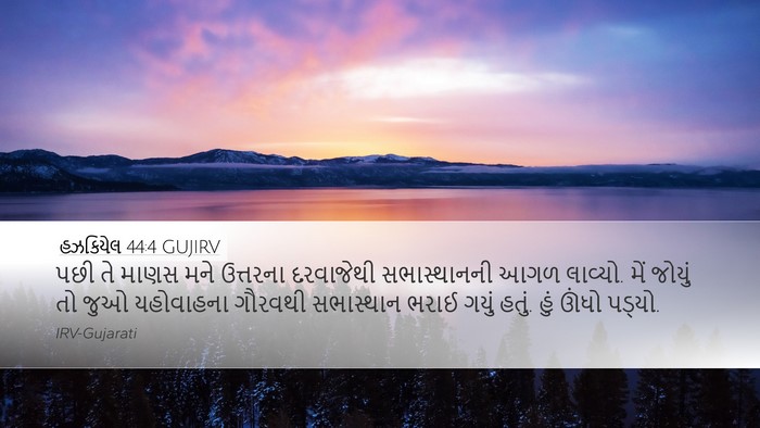 હઝકિયેલ 44:4 GUJIRV Bible Verse Image