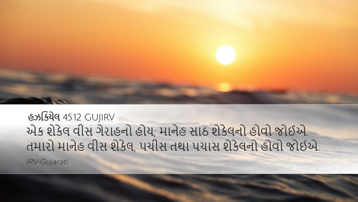હઝકિયેલ 45:12 GUJIRV Bible Verse Image