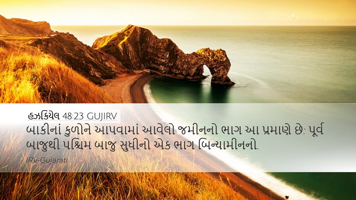 હઝકિયેલ 48:23 GUJIRV Bible Verse Image