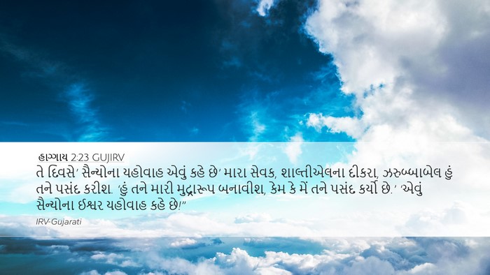 હાગ્ગાય 2:23 GUJIRV Bible Verse Image