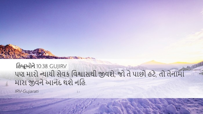 હિબ્રૂઓને 10:38 GUJIRV Bible Verse Image