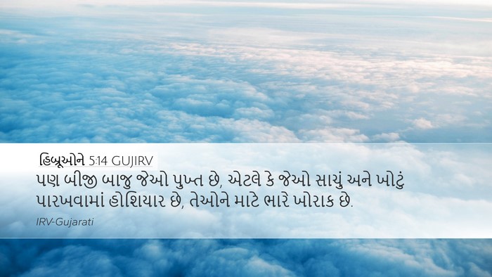 હિબ્રૂઓને 5:14 GUJIRV Bible Verse Image