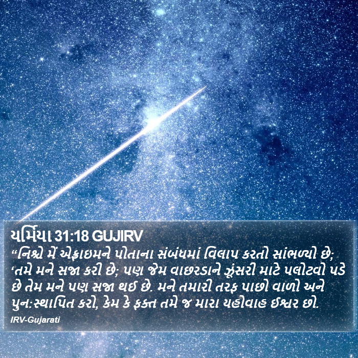 યર્મિયા 31:18 GUJIRV - “નિશ્ચે મેં