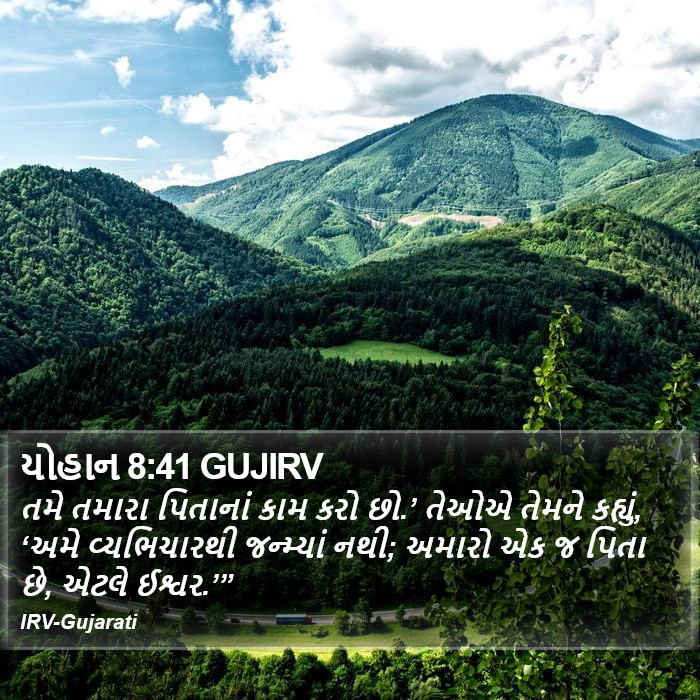 યોહાન 8:41 GUJIRV - તમે તમારા પિતાનાં