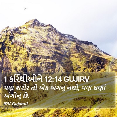 1 કરિંથીઓને 12:14 GUJIRV Bible Verse Image