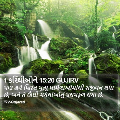 1 કરિંથીઓને 15:20 GUJIRV Bible Verse Image