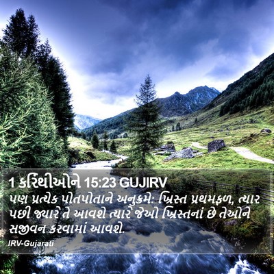 1 કરિંથીઓને 15:23 GUJIRV Bible Verse Image