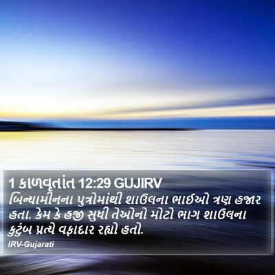 1 કાળવૃતાંત 12:29 GUJIRV Bible Verse Image