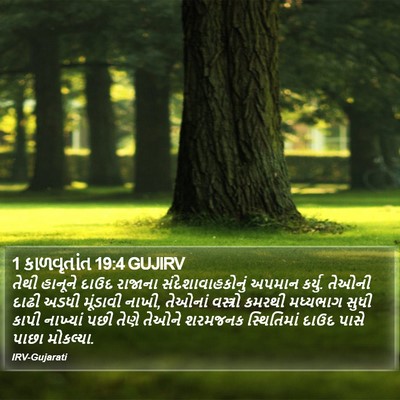 1 કાળવૃતાંત 19:4 GUJIRV Bible Verse Image