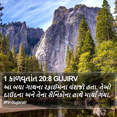 1 કાળવૃતાંત 20:8 GUJIRV Bible Verse Image