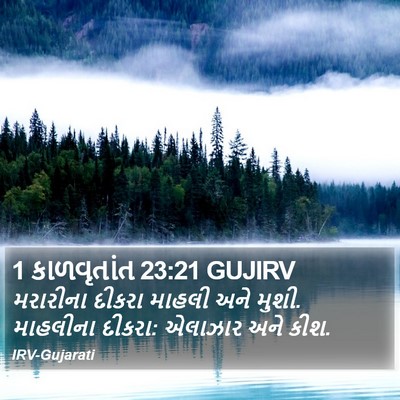 1 કાળવૃતાંત 23:21 GUJIRV Bible Verse Image
