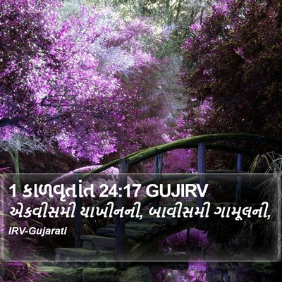 1 કાળવૃતાંત 24:17 GUJIRV Bible Verse Image