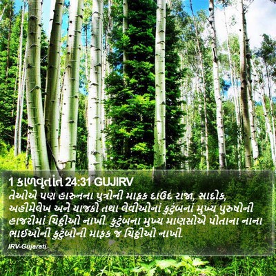 1 કાળવૃતાંત 24:31 GUJIRV Bible Verse Image