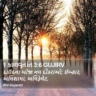 1 કાળવૃતાંત 3:6 GUJIRV Bible Verse Image