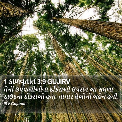 1 કાળવૃતાંત 3:9 GUJIRV Bible Verse Image