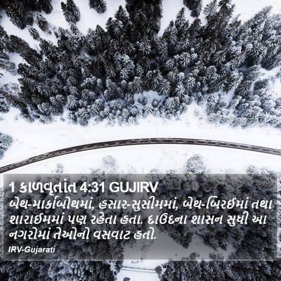 1 કાળવૃતાંત 4:31 GUJIRV Bible Verse Image