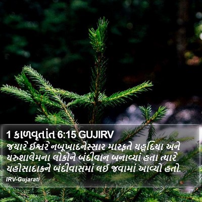 1 કાળવૃતાંત 6:15 GUJIRV Bible Verse Image