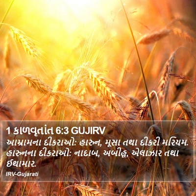 1 કાળવૃતાંત 6:3 GUJIRV Bible Verse Image
