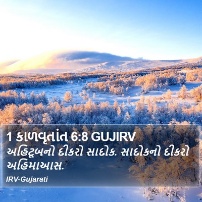 1 કાળવૃતાંત 6:8 GUJIRV Bible Verse Image