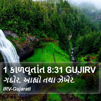 1 કાળવૃતાંત 8:31 GUJIRV Bible Verse Image
