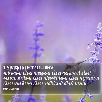 1 કાળવૃતાંત 9:12 GUJIRV Bible Verse Image