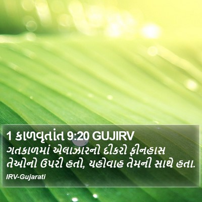 1 કાળવૃતાંત 9:20 GUJIRV Bible Verse Image