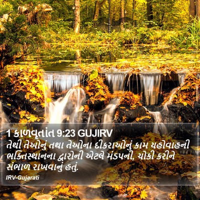 1 કાળવૃતાંત 9:23 GUJIRV Bible Verse Image