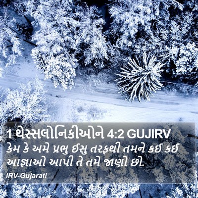 1 થેસ્સલોનિકીઓને 4:2 GUJIRV Bible Verse Image