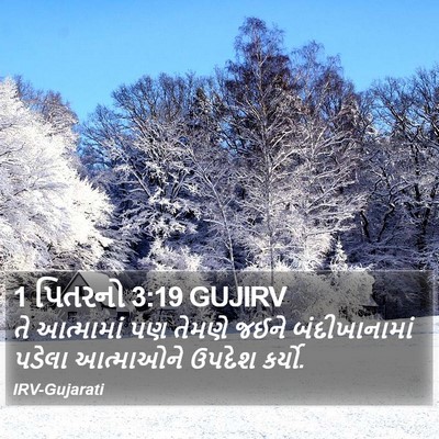 1 પિતરનો 3:19 GUJIRV Bible Verse Image