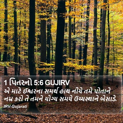 1 પિતરનો 5:6 GUJIRV Bible Verse Image