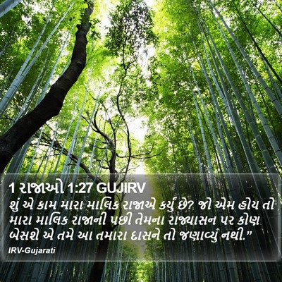 1 રાજાઓ 1:27 GUJIRV Bible Verse Image
