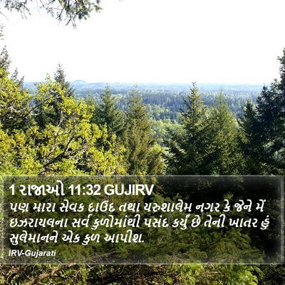 1 રાજાઓ 11:32 GUJIRV Bible Verse Image
