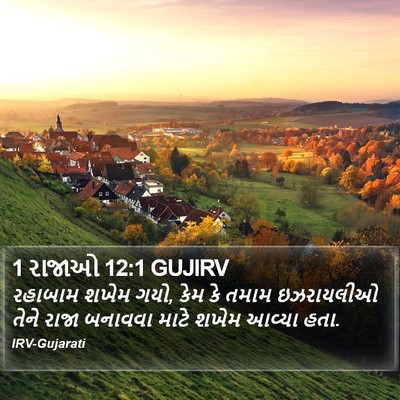 1 રાજાઓ 12:1 GUJIRV Bible Verse Image