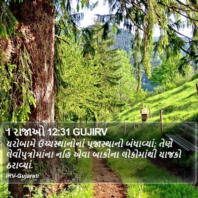 1 રાજાઓ 12:31 GUJIRV Bible Verse Image