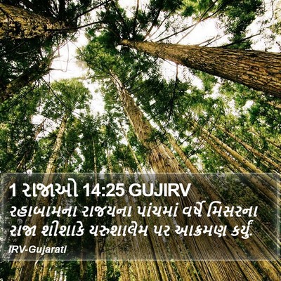 1 રાજાઓ 14:25 GUJIRV Bible Verse Image
