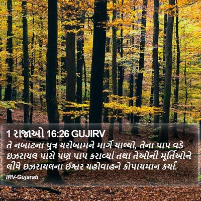1 રાજાઓ 16:26 GUJIRV Bible Verse Image