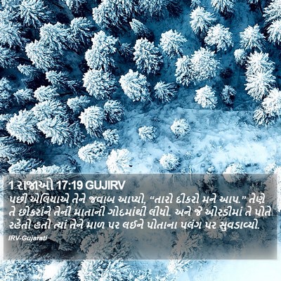 1 રાજાઓ 17:19 GUJIRV Bible Verse Image
