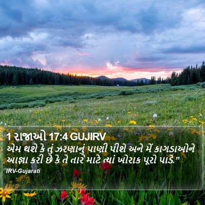 1 રાજાઓ 17:4 GUJIRV Bible Verse Image