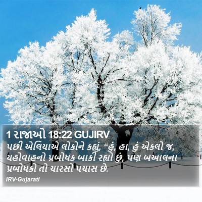 1 રાજાઓ 18:22 GUJIRV Bible Verse Image