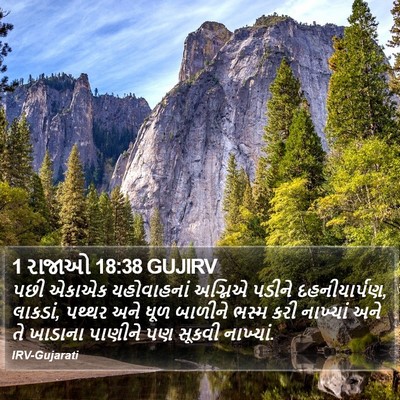 1 રાજાઓ 18:38 GUJIRV Bible Verse Image