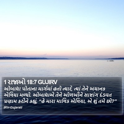 1 રાજાઓ 18:7 GUJIRV Bible Verse Image