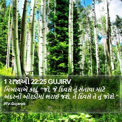 1 રાજાઓ 22:25 GUJIRV Bible Verse Image