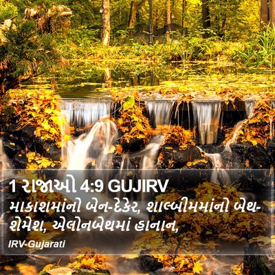 1 રાજાઓ 4:9 GUJIRV Bible Verse Image