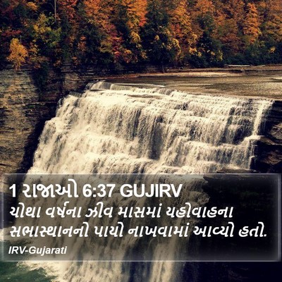 1 રાજાઓ 6:37 GUJIRV Bible Verse Image