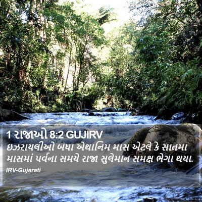 1 રાજાઓ 8:2 GUJIRV Bible Verse Image