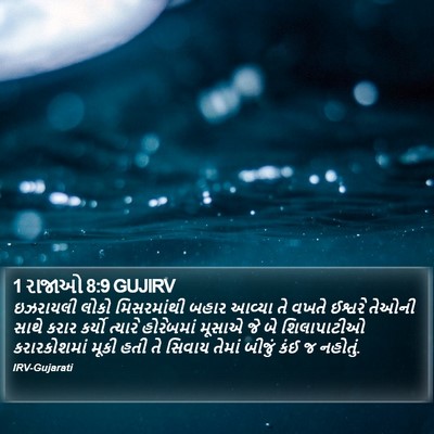 1 રાજાઓ 8:9 GUJIRV Bible Verse Image