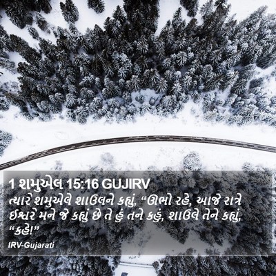 1 શમુએલ 15:16 GUJIRV Bible Verse Image