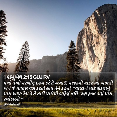 1 શમુએલ 2:15 GUJIRV Bible Verse Image